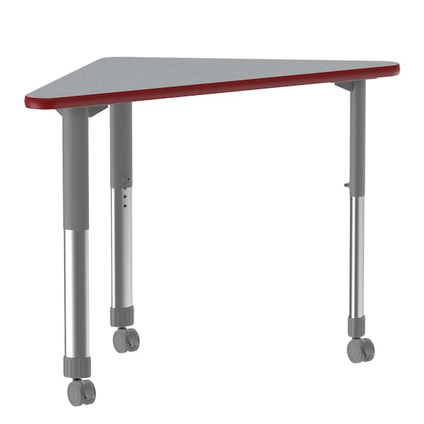 HPL Collaborative Desk - Casters - Wing